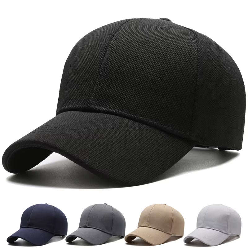 Pineapple Cloth Light Plate Casual Baseball Cap for Men and Women with Minimalist Design and Large Size Fit