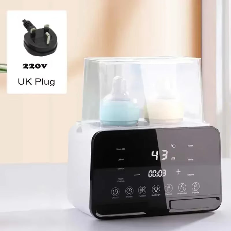 Newborn Baby Feeding Bottle Warmer and Sterilizer with Timer and Precision Temperature Control