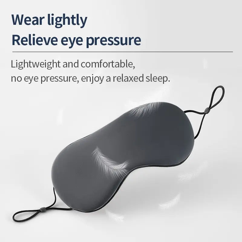 Korean Style Dual-Use Ice Silk Sleeping Eye Mask - Adjustable, Breathable, and Light-Blocking for Travel