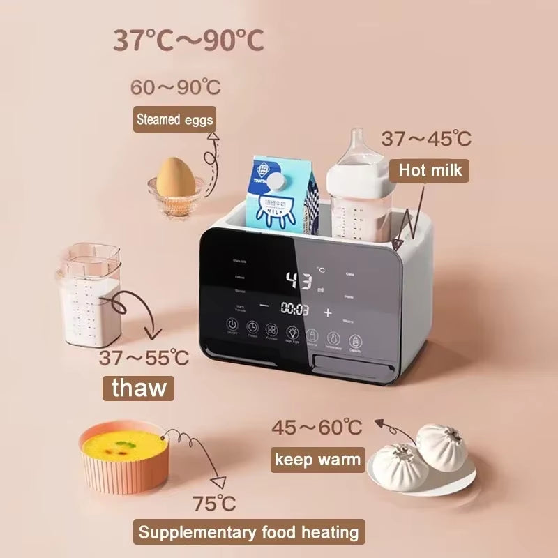 Newborn Baby Feeding Bottle Warmer and Sterilizer with Timer and Precision Temperature Control