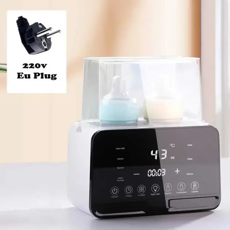 Newborn Baby Feeding Bottle Warmer and Sterilizer with Timer and Precision Temperature Control